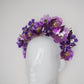 Royal Bouquet - Shades of purple crystoform flowers with a touch of gold.