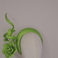 Floral Envy - *reduced worn once. Green paisissal 3D headband with  rose vine and sculpted parisissal swirl