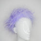 Winter Whisper- Wisteria - Jackie O style pillbox with open top.
