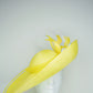 Limoncello Lover - Lemon Parisisal Straw Garden Party Style upturned brim with removable headband.