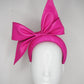 Envy Me - Hot Pink leather Bow on 3d headband