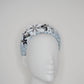 Twinkle Twinkle - Blue and white tweed with silver, white diamonte and pearl Embellishment