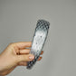 Zoe Sparkle - Leather padded headband with veil and Crystal Detail -Silver