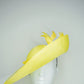 Limoncello Lover - Lemon Parisisal Straw Garden Party Style upturned brim with removable headband.