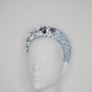 Twinkle Twinkle - Blue and white tweed with silver, white diamonte and pearl Embellishment