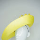 Limoncello Lover - Lemon Parisisal Straw Garden Party Style upturned brim with removable headband.