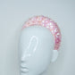 Mia - Baby pink 3d headband with iridescent sequin detial