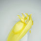 Limoncello Lover - Lemon Parisisal Straw Garden Party Style upturned brim with removable headband.