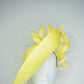 Limoncello Lover - Lemon Parisisal Straw Garden Party Style upturned brim with removable headband.