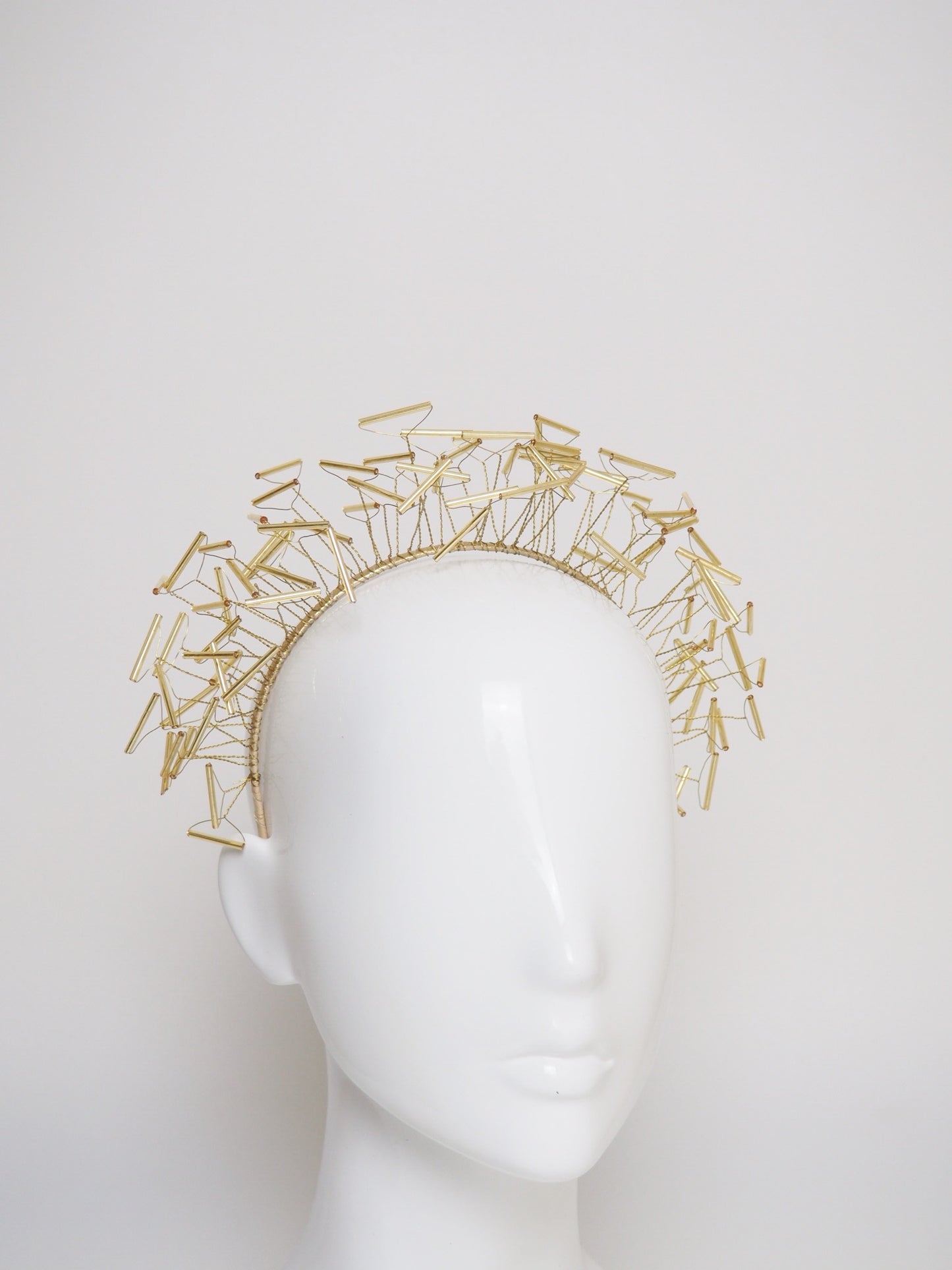 Sarah - bead and wire halo