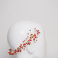 Kayla - red and gold beaded headpiece