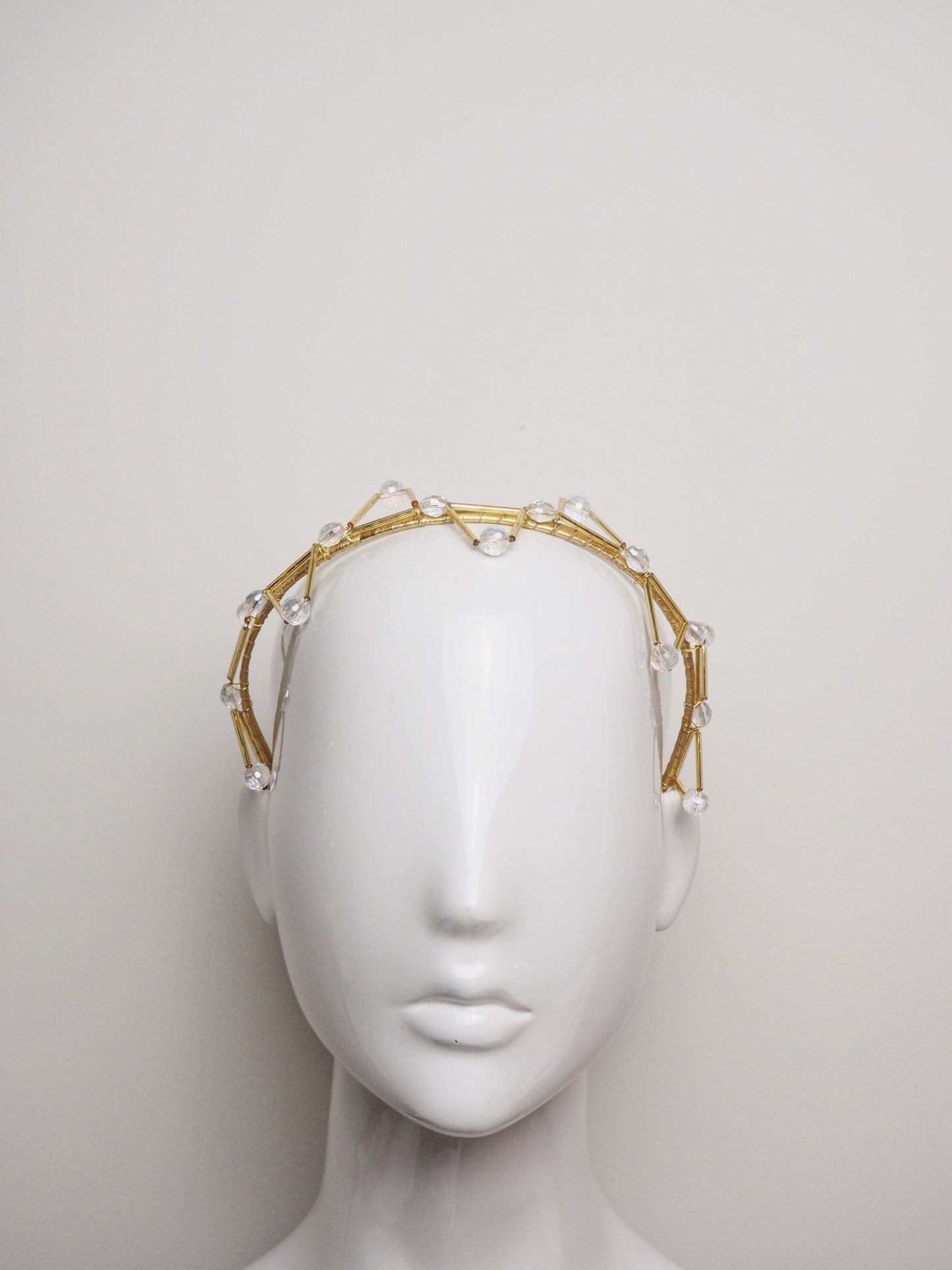 Olivia  - Gold Beaded Headband