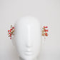 Kayla - red and gold beaded headpiece