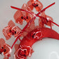 Red Handed - Translucent Red orchid vine on a 3d headband
