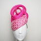 Pretty in Pink - Pink Straw Swirl Headpiece