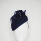 Nice and Navy - Navy felt face hugger beret