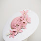 Candy Stripe - Candy pink and white broad brimmed hat
