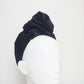 Vera - Black velvet turban