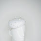 Pearly Girl - Large leather button base with pearl detail