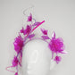 Dream Garden - Translucent pink roses and blossoms with lavender purple leaves and quills