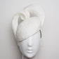 Cloud 9 - White Knotted Straw headpiece