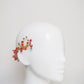 Kayla - red and gold beaded headpiece