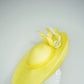 Limoncello Lover - Lemon Parisisal Straw Garden Party Style upturned brim with removable headband.