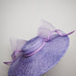 Lilac lady - Lilac Knotted Sloped Boater