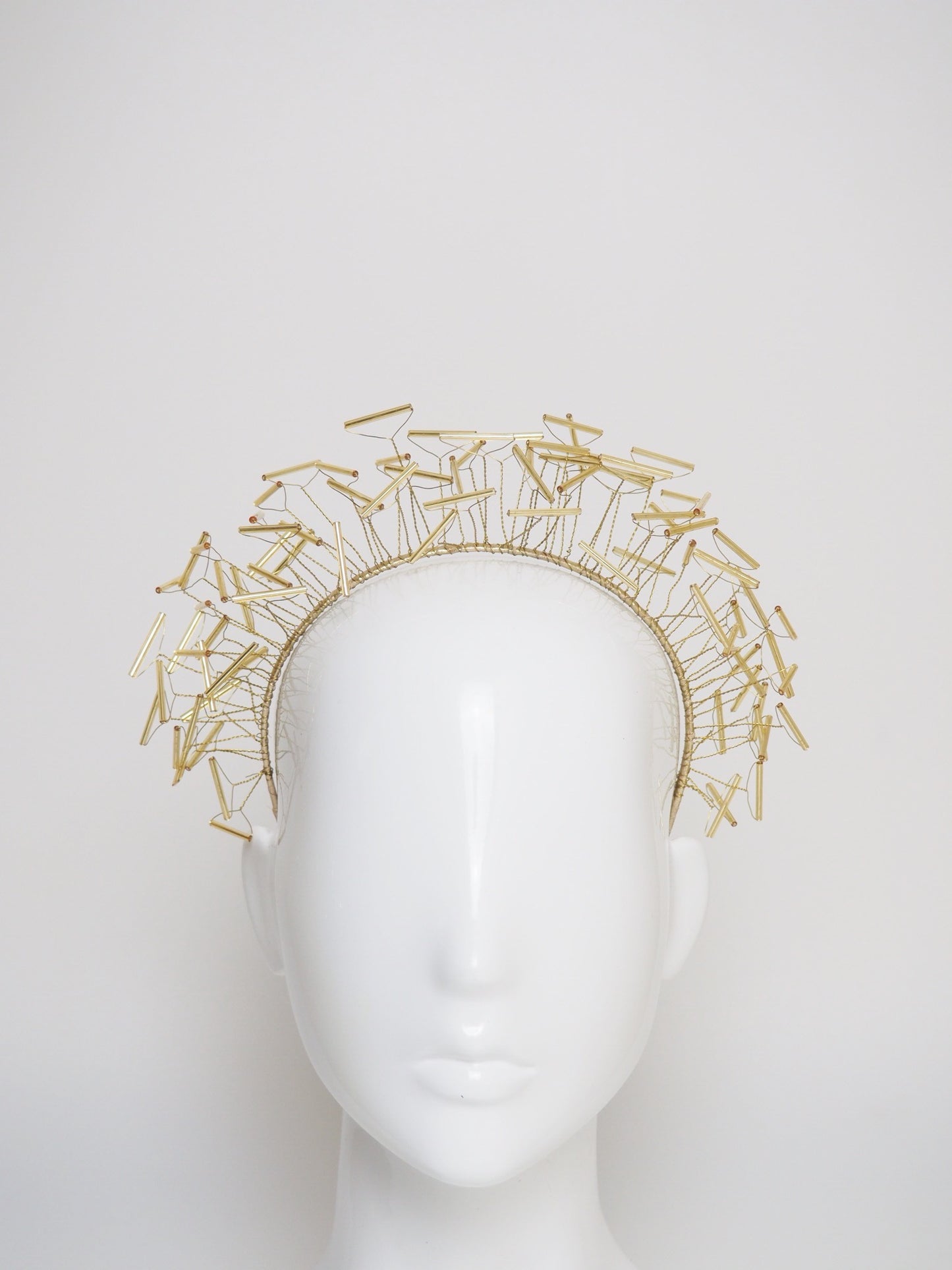 Sarah - bead and wire halo