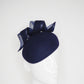 Nice and Navy - Navy felt face hugger beret