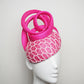 Pretty in Pink - Pink Straw Swirl Headpiece