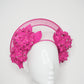 Perfectly pink- Hydrangea wired Halo headpiece