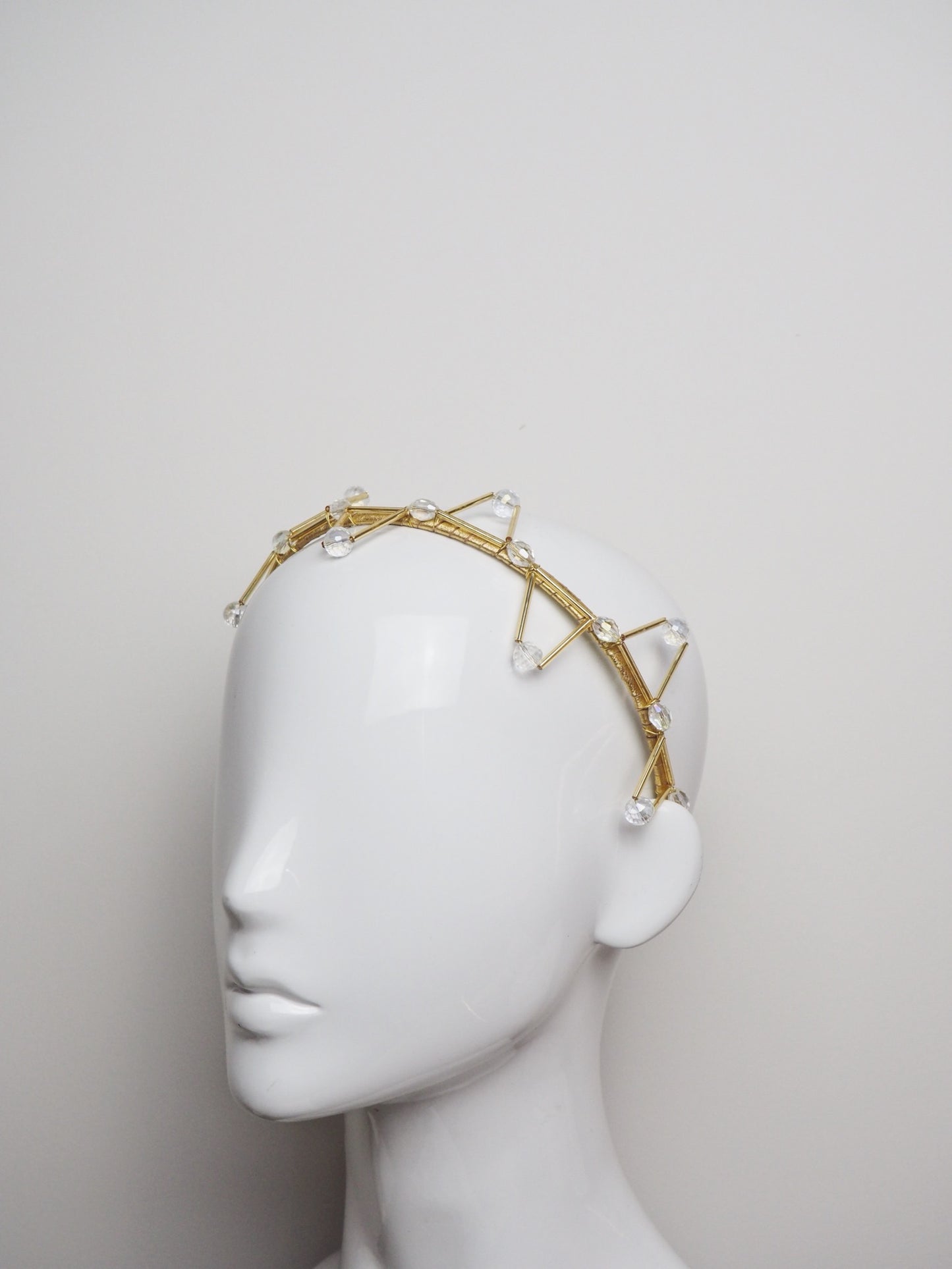 Olivia  - Gold Beaded Headband