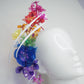 Rainbow Connection - Rainbow crystoform headband with White quills