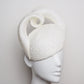 Cloud 9 - White Knotted Straw headpiece