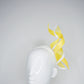 Limoncello Lover - Lemon Parisisal Straw Garden Party Style upturned brim with removable headband.
