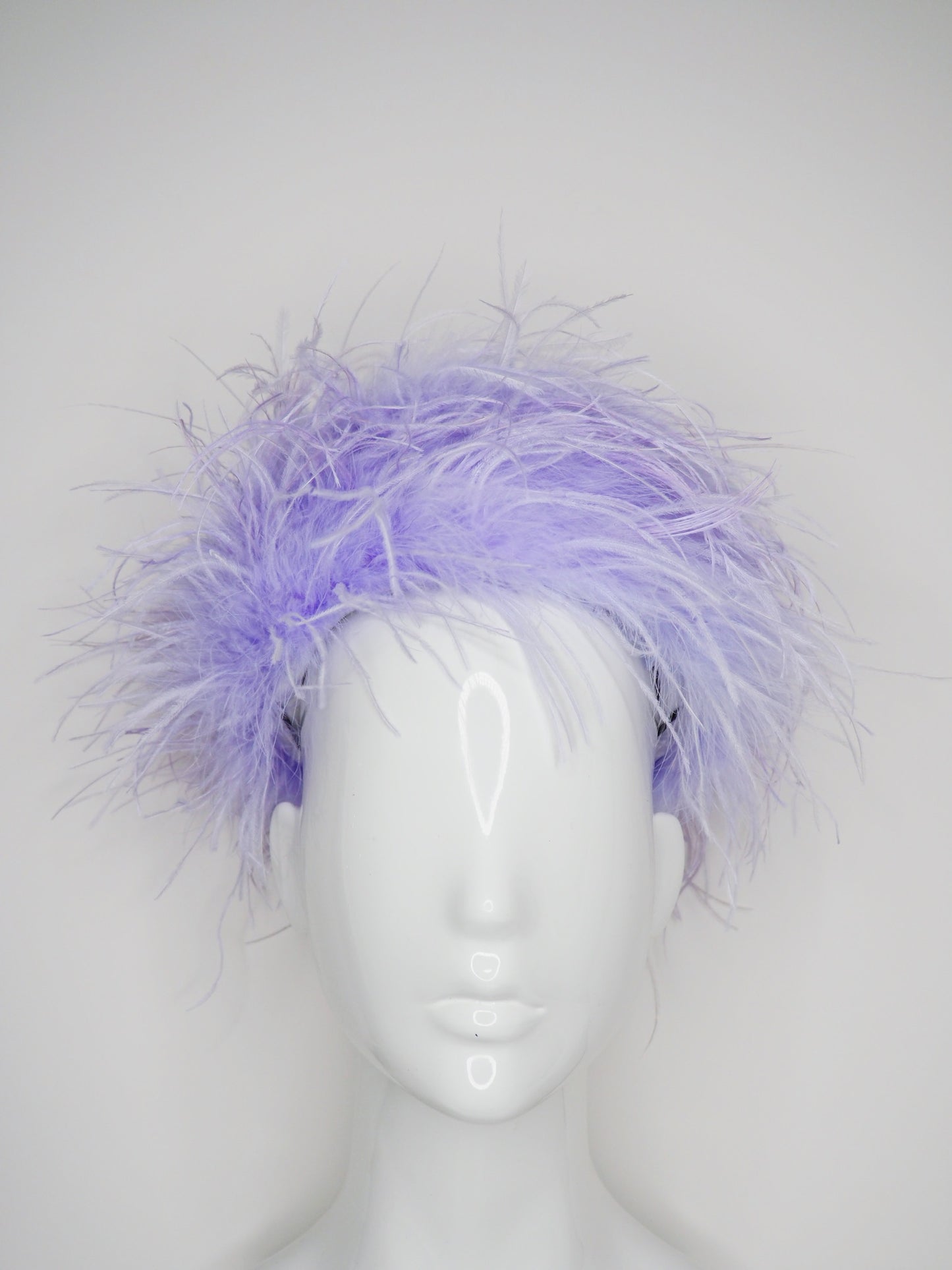 Winter Whisper- Wisteria - Jackie O style pillbox with open top.