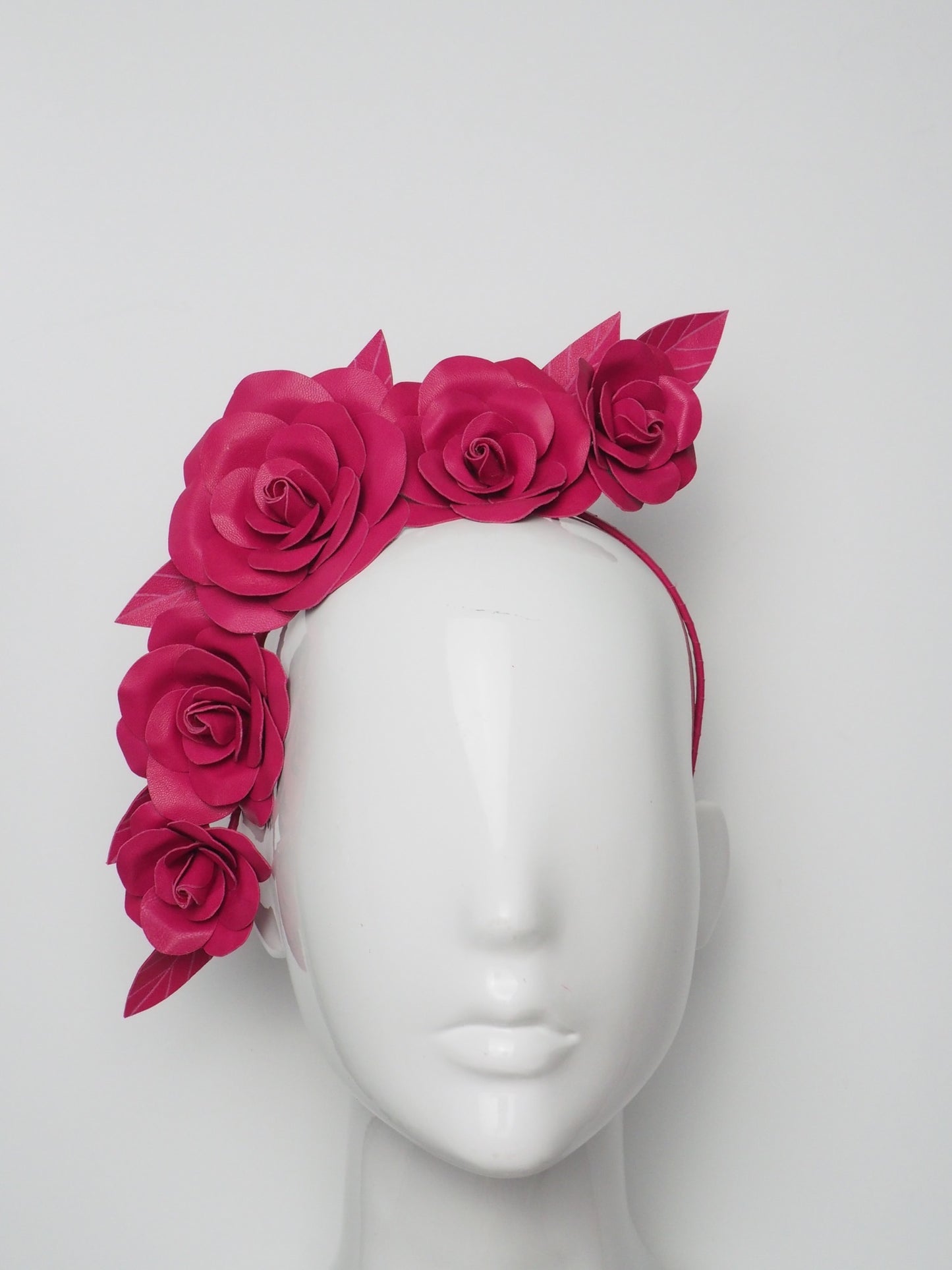 Camellia - Leather Camellia headband - Assorted colours