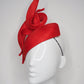 Swirl and Twirl - Red parisissal Beret base with wired red swirls
