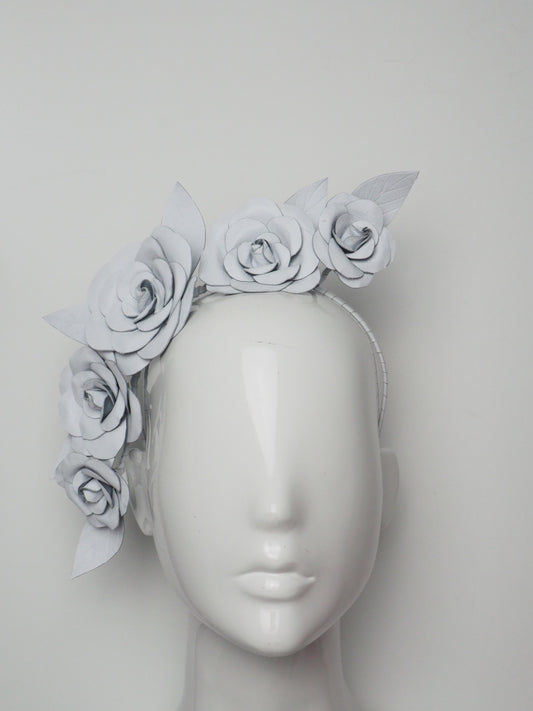 Camellia - Leather Camellia headband - Assorted colours