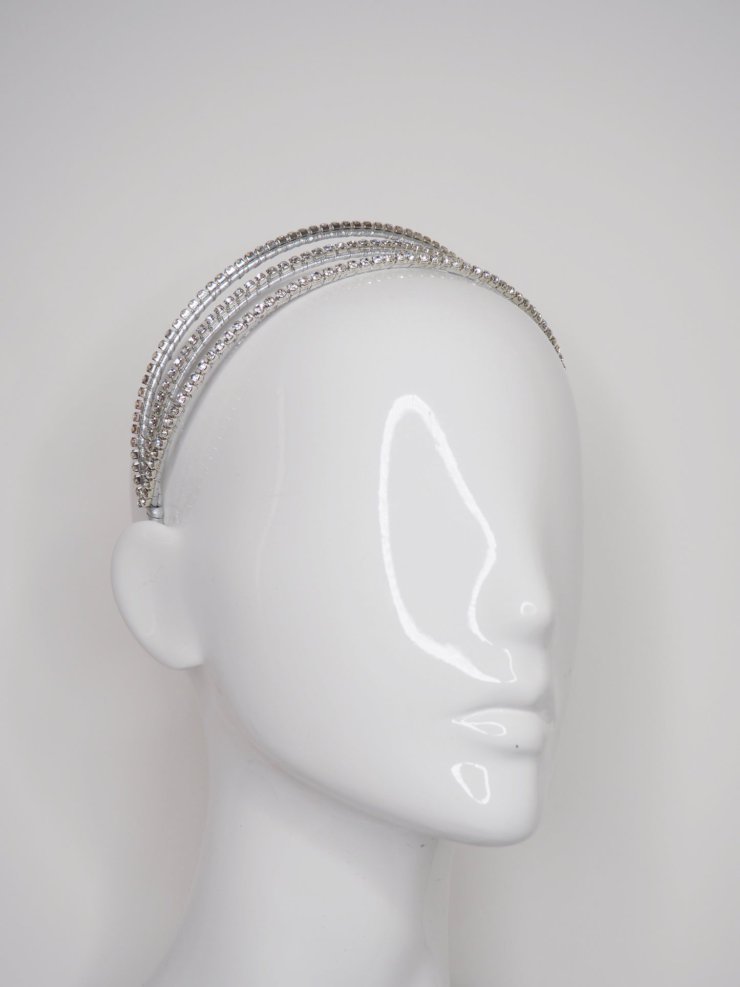 Triple Treat — Silver Diamanté jewelled headband