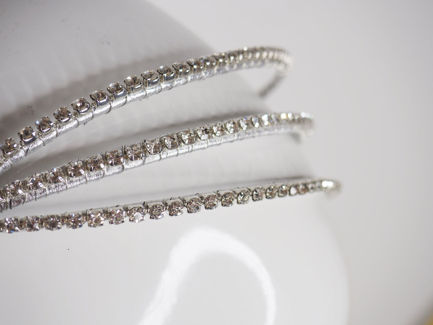 Triple Treat — Silver Diamanté jewelled headband