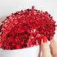 Red Blossom - Sequin blossom embellished beret headpiece