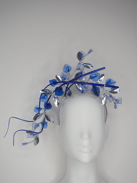 Windswept Sweet Pea - Translucent Sweet pea in Shades of blue with touches of silver