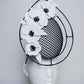 Derby Dazzler - Black and white mesh percher with wire frame.