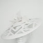 Snowflake - Off-white leather coolie brim with Cutouts.