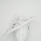Snowflake - Off-white leather coolie brim with Cutouts.