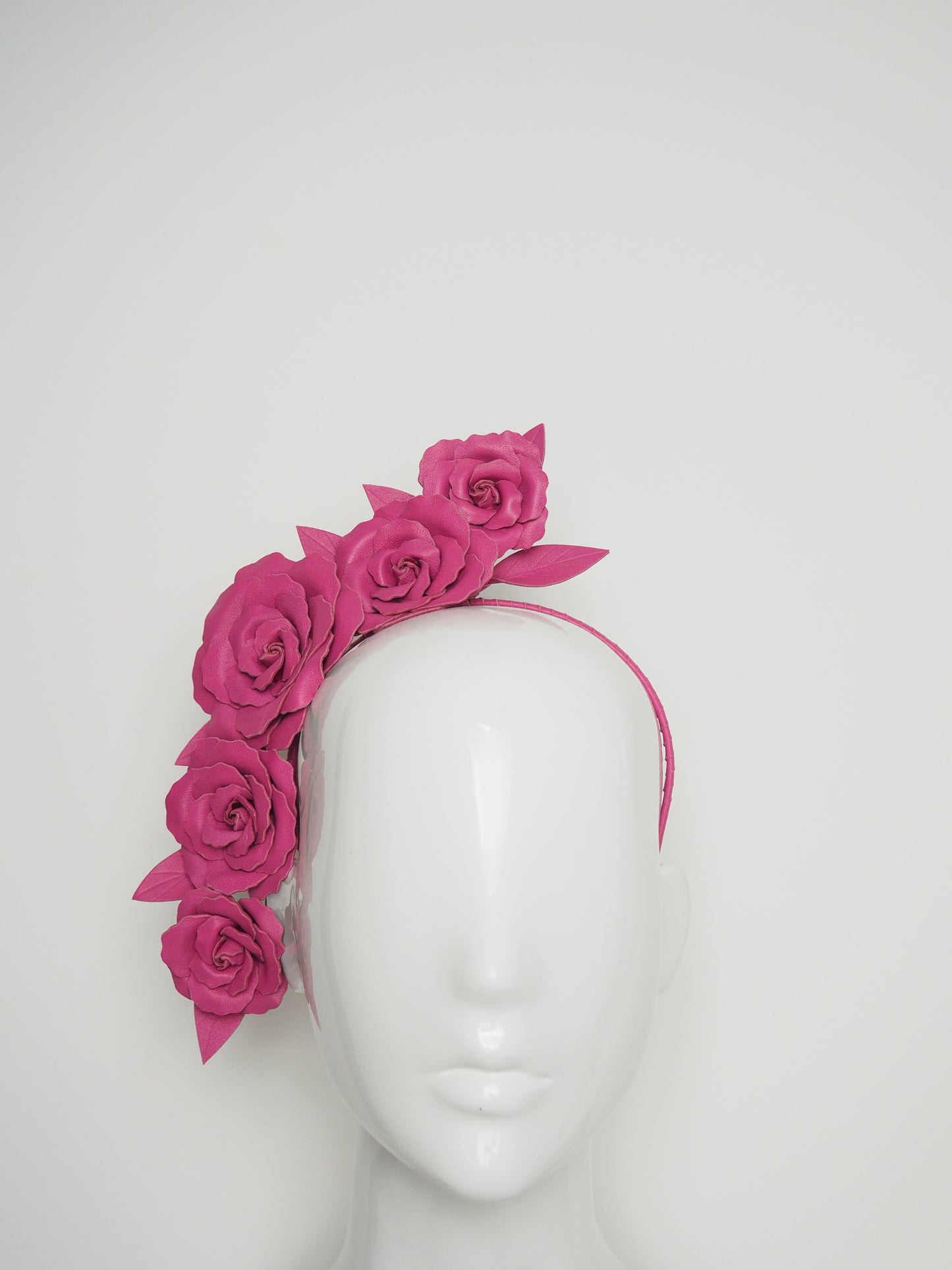 Rosie - Rose vine headband - Candy Pink