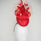 Fluttering flame - Metallic Butterfly percher with crinoline swirl and veil detail