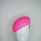 Fluro Flower Power - Sequin blossom embellished beret headpiece